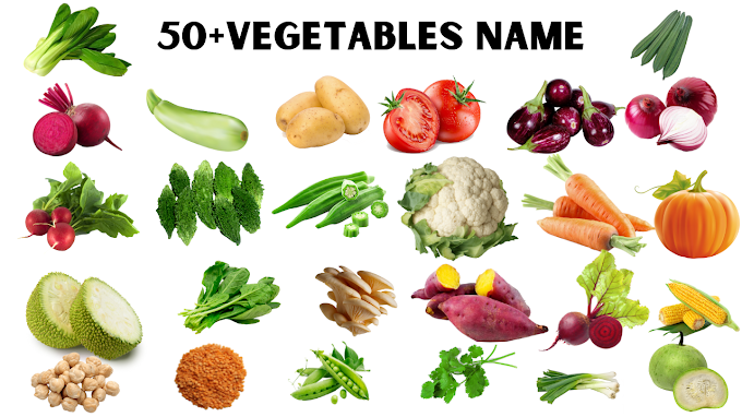 50 Vegetables Name in English with Pictures