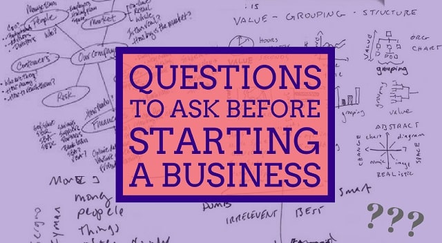 questions ask before starting a business