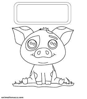 add text cute animals coloring book