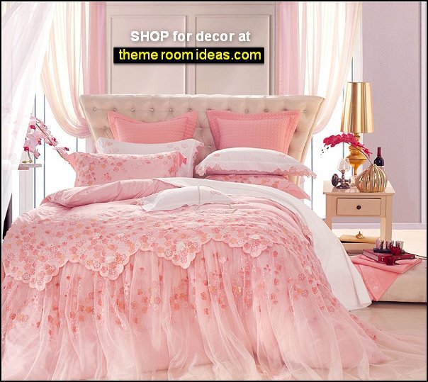 princess bedroom decor Pink Lace Bedding princess bedding princess bedroom decorating ideas