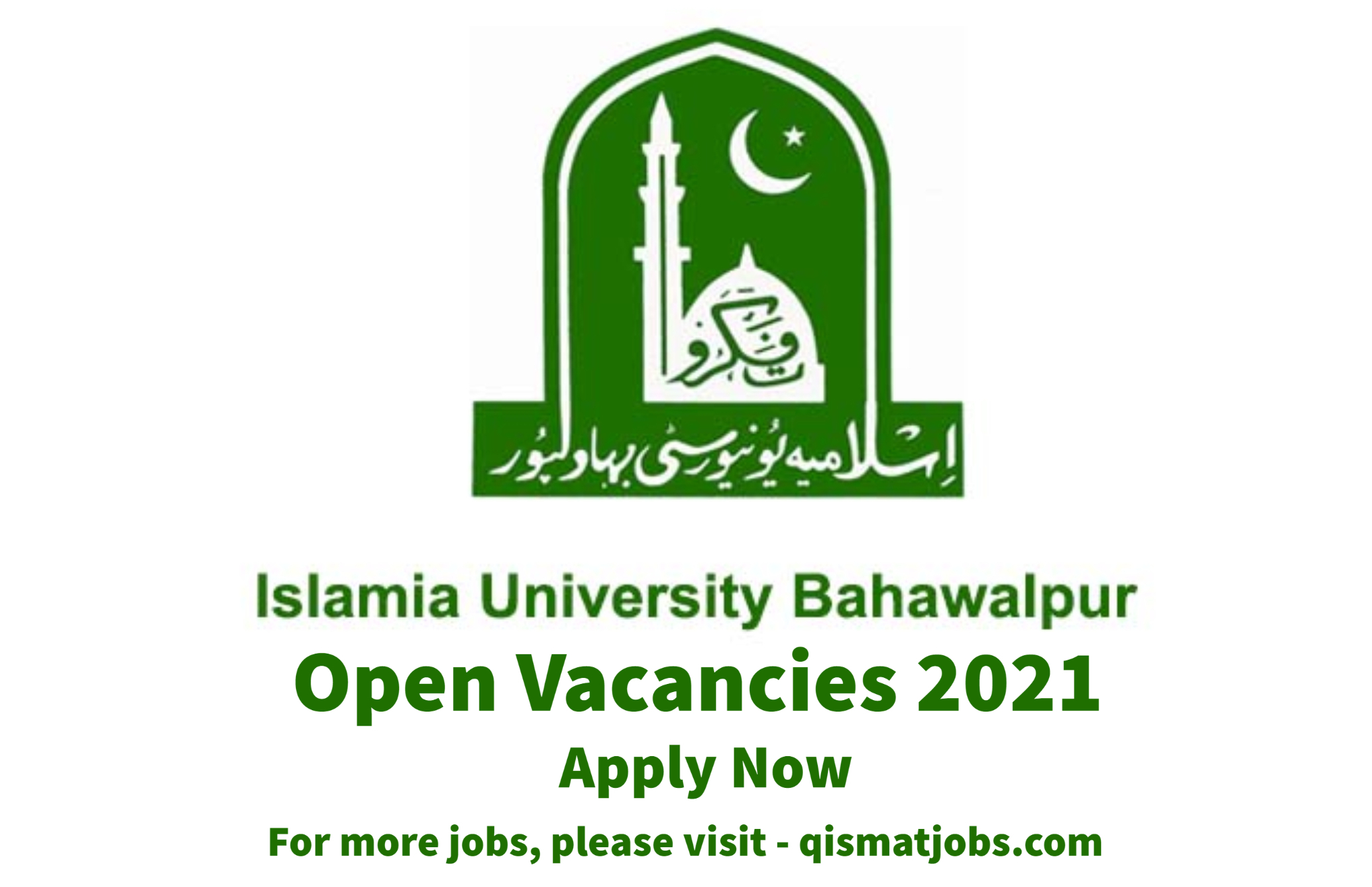 Islamia University of Bahawalpur Vacancies Available 2021 | Teaching Job
