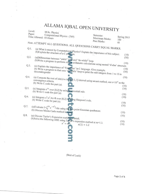 aiou-past-papers-msc-physics-769