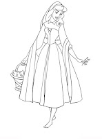 Princess Aurora coloring pages for kids