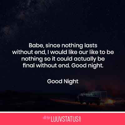 good night quotes love in english