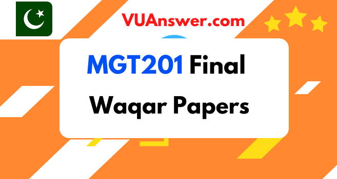 MGT201 Final Term Solved Papers by Waqar Siddhu - VU Answers