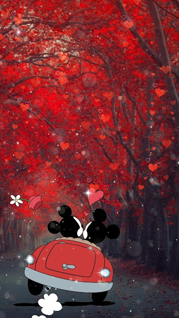 Mickey and Mini wallpaper for phone