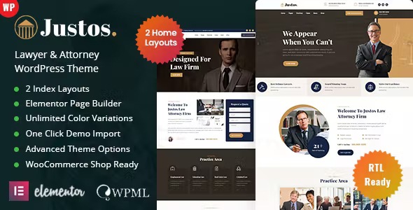 Best Attorney Lawyer WordPress Theme
