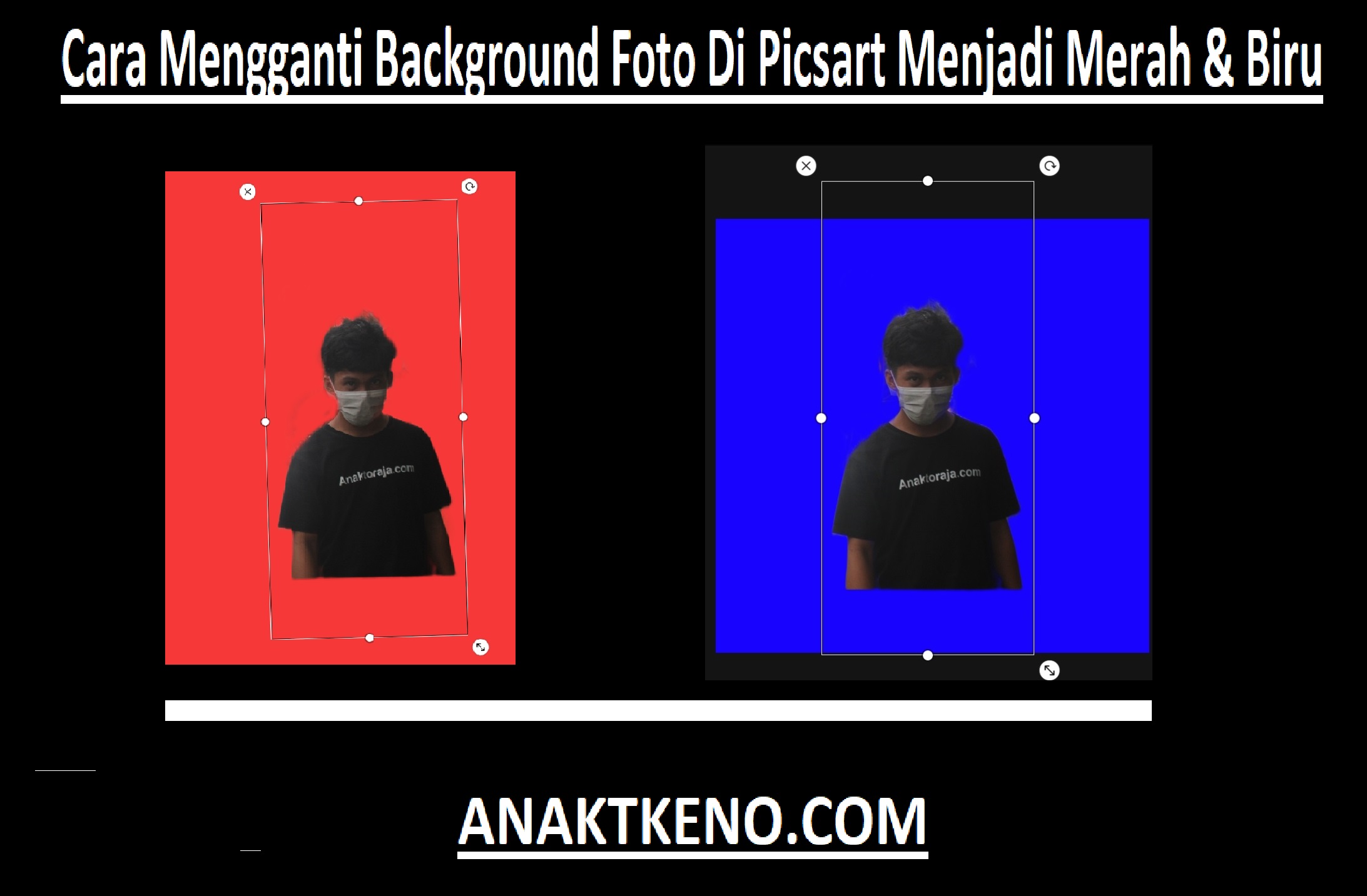 Cara Mengganti Background Foto Di Picsart Jadi Merah & Biru