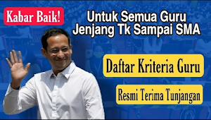 TUNJANGAN Profesi Guru Segera Cair! Ada 3 Kriteria TERBARU Penerima TPG 2022 Jenjang TK-SMA, Silahkan Cek Jangan Sampai Salah