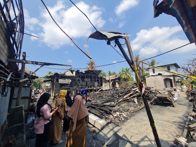 Tagana Dirikan Dapur Umum Di Lokasi Kebakaran Gang Gusti Galuh