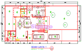 Gambar-Rumah-Minimalis-2-Lantai-Terbaru-Ukuran-12x31-Meter-Format-Dwg-Autocad-01