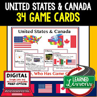 World Geography Games, Game Cards, Secondary Engagement Strategies, Vocabulary Review