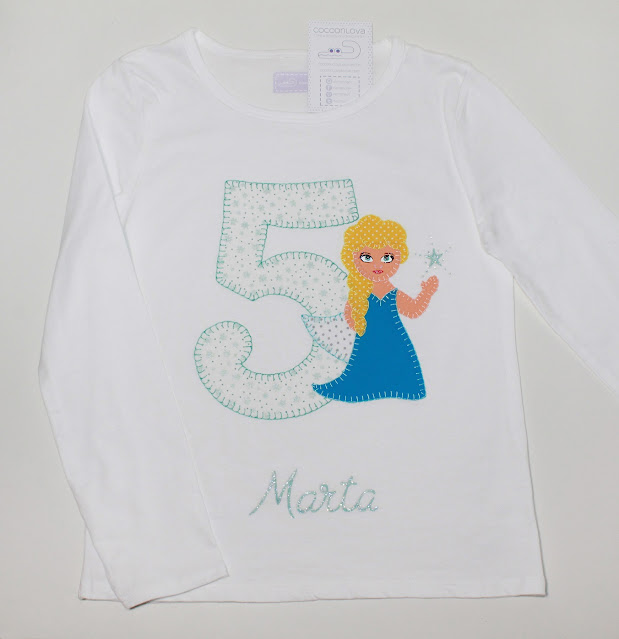 camiseta cumpleaños Elsa Frozen