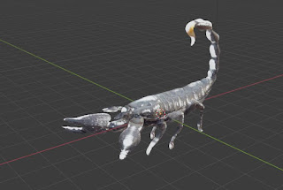 Scorpion free 3d models blender obj fbx low poly