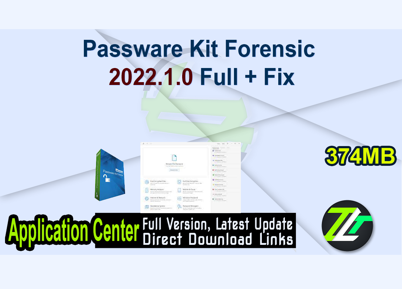 Passware Kit Forensic 2022.1.0 Full + Fix