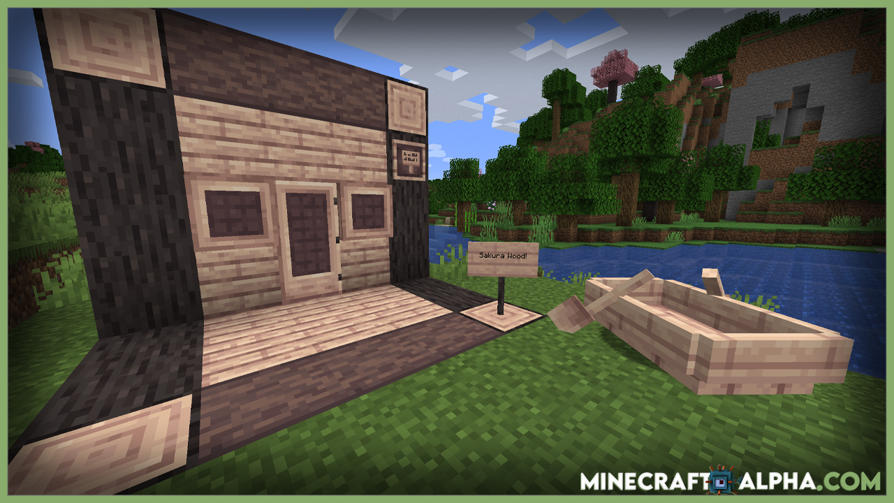 Simply Sakura Trees Resource Pack For 1.17.1 Simply Sakura Trees Resource Pack For 1.17.1