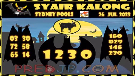 Prediksi Sydney Kalong Keramat Rabu 26-Juli-2023