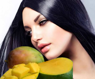 Tips Membuat Rambut Hitam dan Berkilau memakai buah mangga