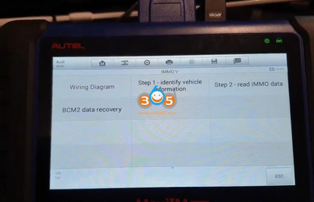 Read Audi BCM2 Encrypted IMMO Data with Autel IM508 IM608 6