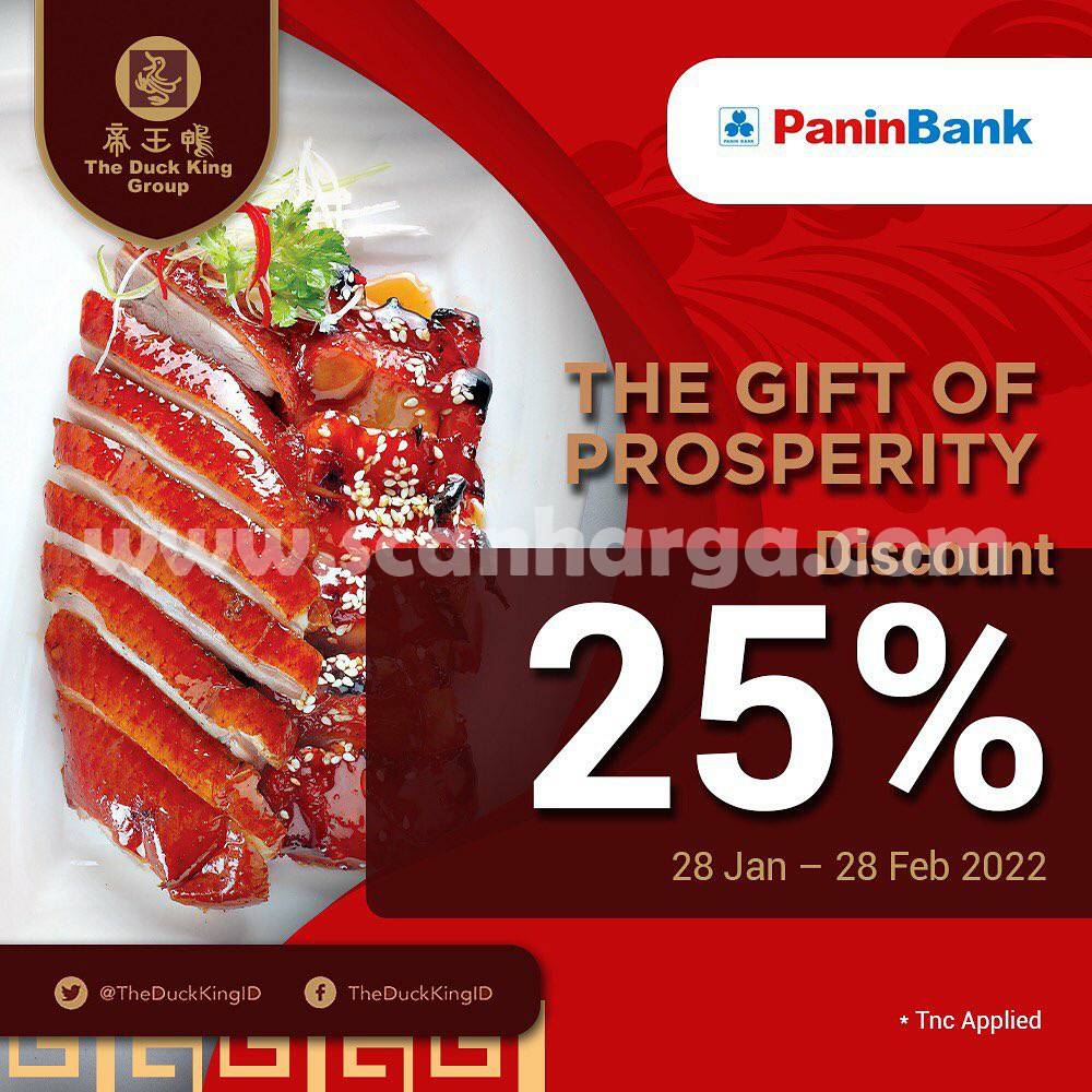 THE DUCK KING Promo DISKON 25% dengan Kartu Kredit PANIN BANK