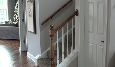 Oak Banister Makeovers With Gel Stain No Stripping