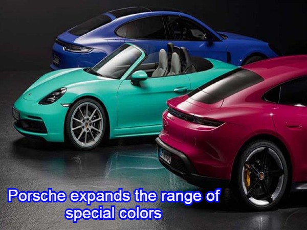 For more exclusivity... Porsche expands the range of special colors