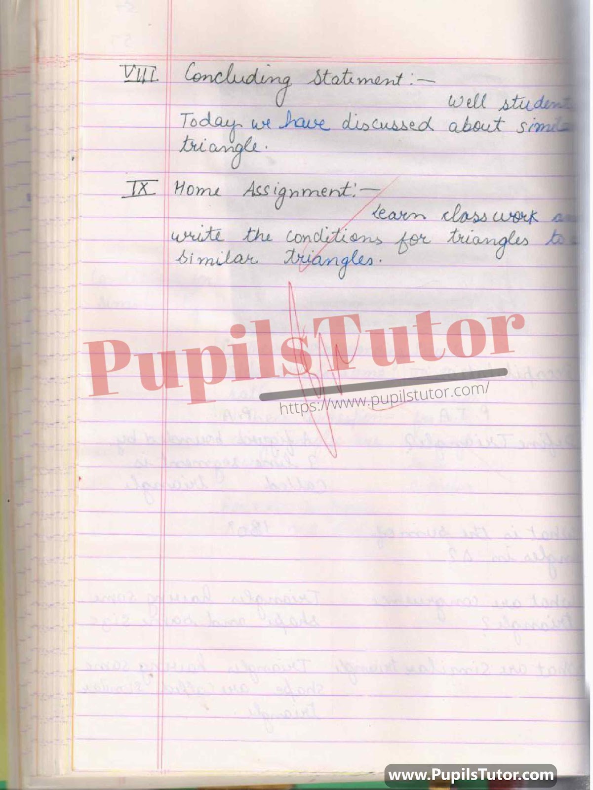 Similar Triangle Lesson Plan For B.Ed 1st Year, 2nd Year And All Semesters Students – [Page 6] – pupilstutor.com