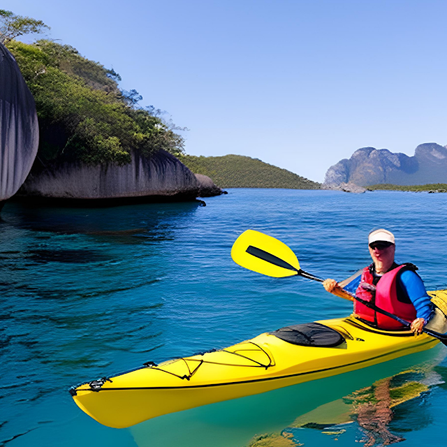 *Embárcate en una aventura única: ¡Travesía en kayak por la exuberante Bahía de Mochima! 🚣‍♂️🌊"