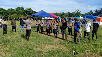 Kabag Ops Polres Sinjai Pimpin Apel Kesiapan Pam Hari Puncak Koperasi Ke-74 Tahun 2021