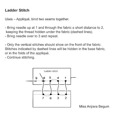 Ladder stitch