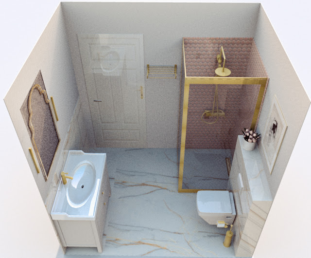 łazienka, projekt łazienki, projektowanie wnętrz, łazienka nowojorska, dekorator amator