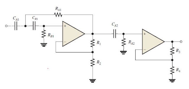 3rd order active high pass filter circuit diagram