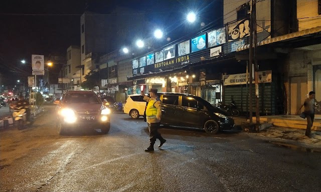 Gelar Patroli Blue Light, Polsek Padang Hulu Fokus Pada Pencegahan Kejahatan Jalanan