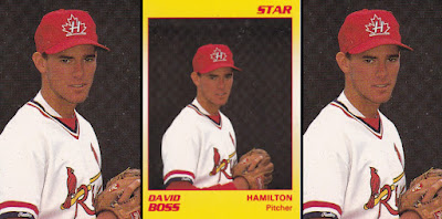 Dave Boss 1990 Hamilton Redbirds card