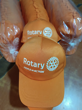 Cap for Rotary Club (Nepal). We make customized Cap with printing services as per your order. LuFI is the best garment factory in Nepal.