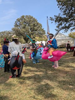 King Oberon's Fairy Court prepares for the children's joust