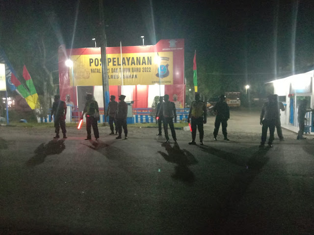 Tinjau Pos Pengamanan Nataru di Desa Ledong Barat, Ini Pesan Yang Disampaikan Wakapolres  Asahan