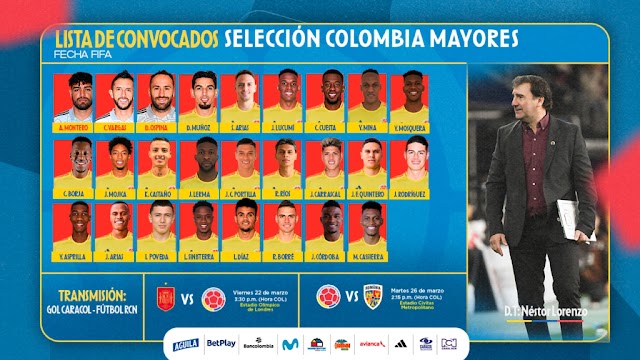 Los convocados a la Selección Colombia, para los amistosos de marzo: ¡hay sorpresas! 