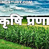 कृषि प्रणाली (krishi pranali) क्या है इसकी परिभाषा एवं यह कितने प्रकार की होती है