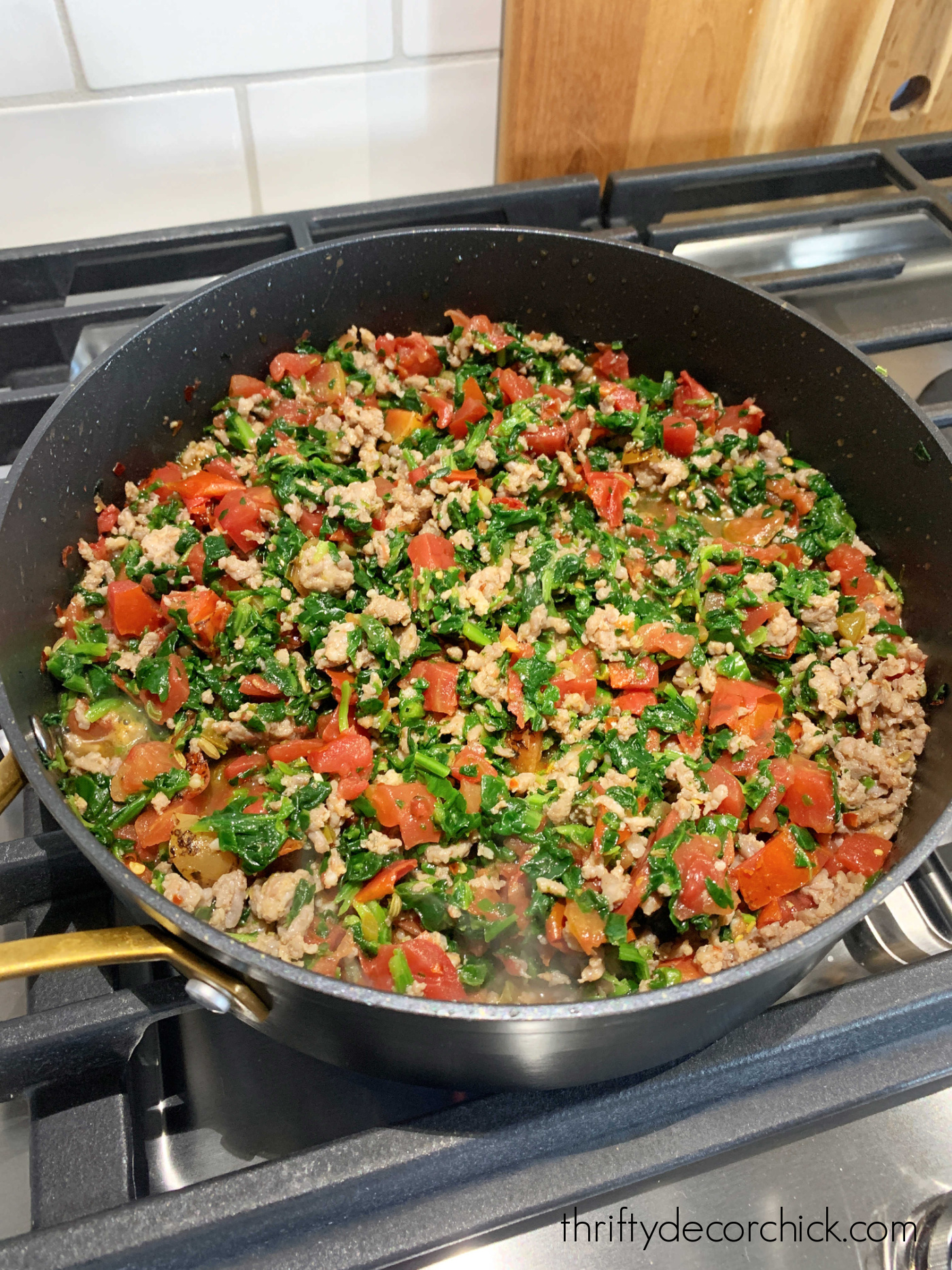 easy spinach sausage pasta