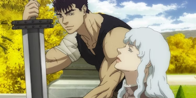 Griffith is in love with Guts in Berserk, Griffith and Guts, Griffith ama Guts em Berserk, Griffith e Guts,