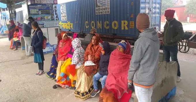 दिलदारनगर: मेगा ब्लाक लेकर बदली रेल पटरी, थमा रहा यातायात