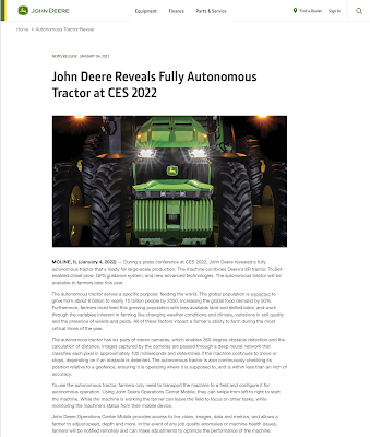 Autonomous Tractors