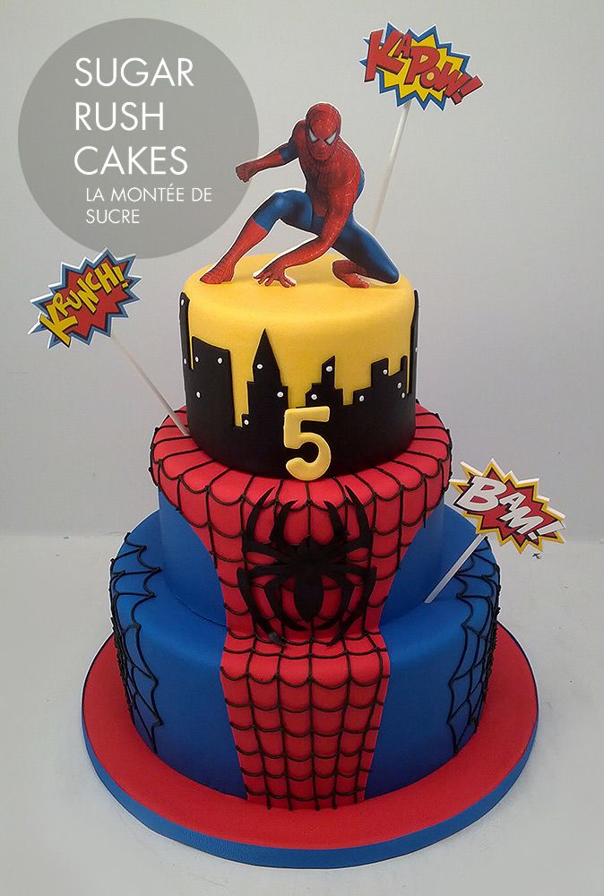 spider-man birthday cake