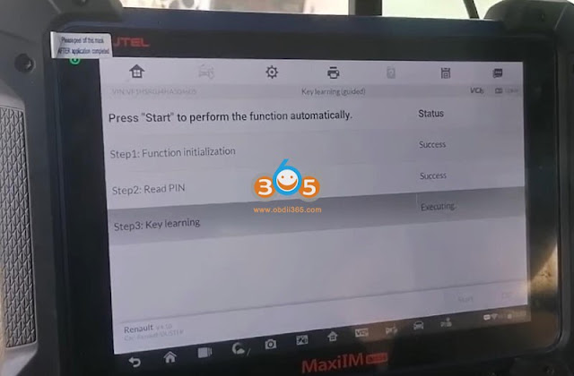 Autel IM608 Program Renault Duster 2017 Key 6