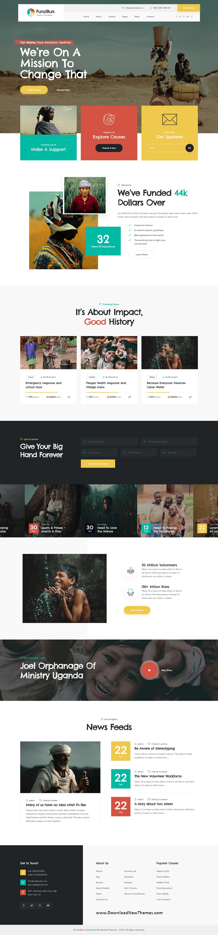 FundBux - Charity & Fundraise Joomla 4 Template Review