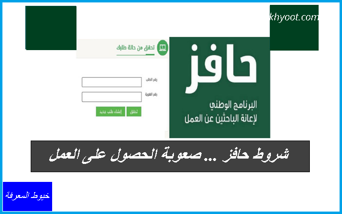 شروط حافز … صعوبة الحصول على العمل