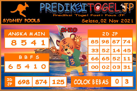 Prediksi Togel Sydney JP Selasa 02 November 2021