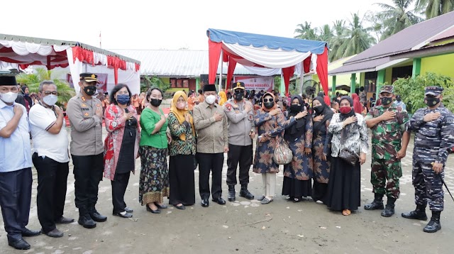 Kapolda Sumatera Utara Tinjau Pelaksanaan Vaksinasi Bagi Anak Usia 6 – 11 Tahun di Kota Tanjung Balai