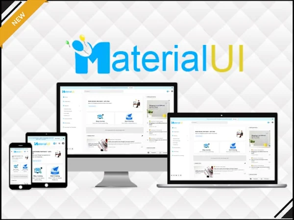 Material UI Blogger Template